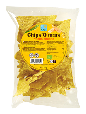 Pural Mais chips nacho kaas bio 125g - 4198