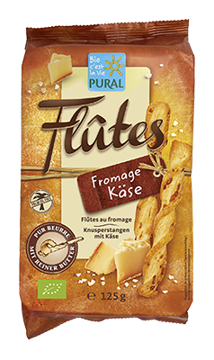 Pural Roomboterstengels met kaas bio 125g - 4227