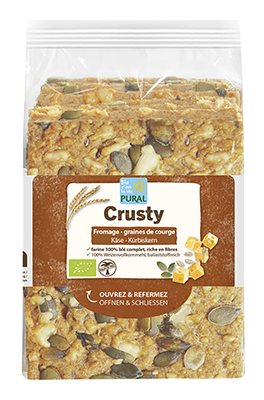 Pural Crusty kaas & pompoen bio 200g - 4242