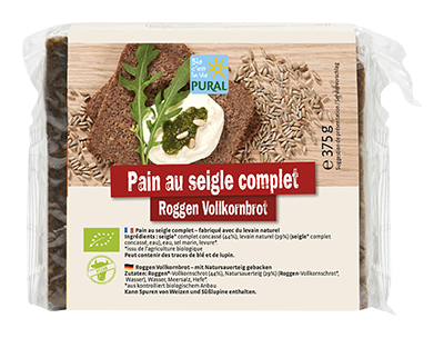 Pural Volkoren roggebrood bio 375g - 4251