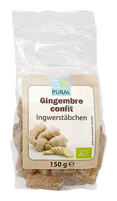 Pural Gekonfijte gember bio 150g - 4330