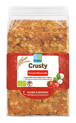 Pural Crusty tomaat mozzarella bio 200g - 4351