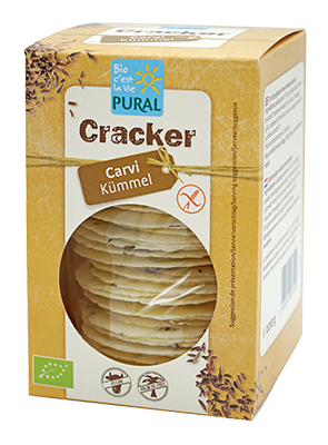 Pural Cracker komijn/karwij glutenvrij bio 100g - 4383