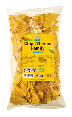 Pural Chips'O mais nature familypack bio 200g