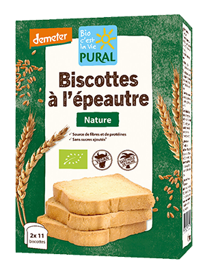Pural Beschuit spelt demeter 200g