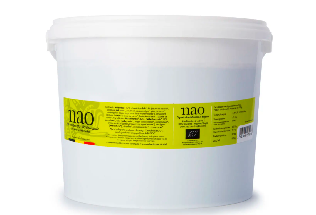 Nao Smeerpasta melkchocolade bio 3kg