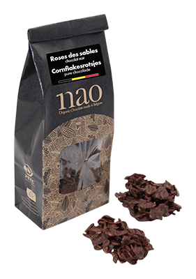 Nao Cornflakes rotsjes pure chocolade 71% bio 100g