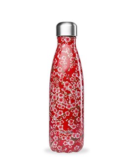 Qwetch Thermosfles inox bloemen rood 500ml - 10109