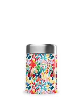 Qwetch Lunch en soep box isothermisch inox penseelstreken 340ml - 10535