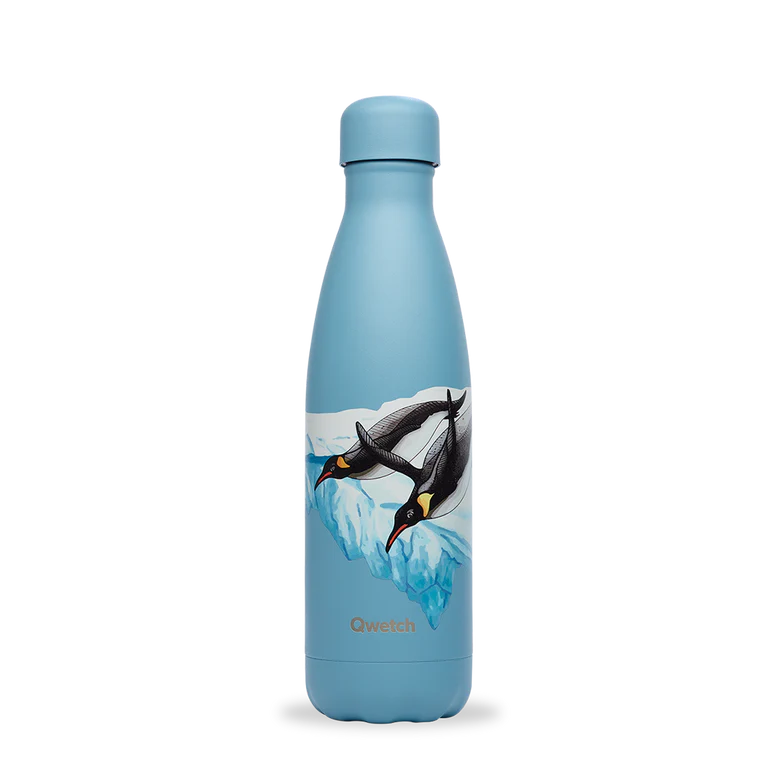 Qwetch Thermosfles inox pinguin ijsberg 500ml - 9389