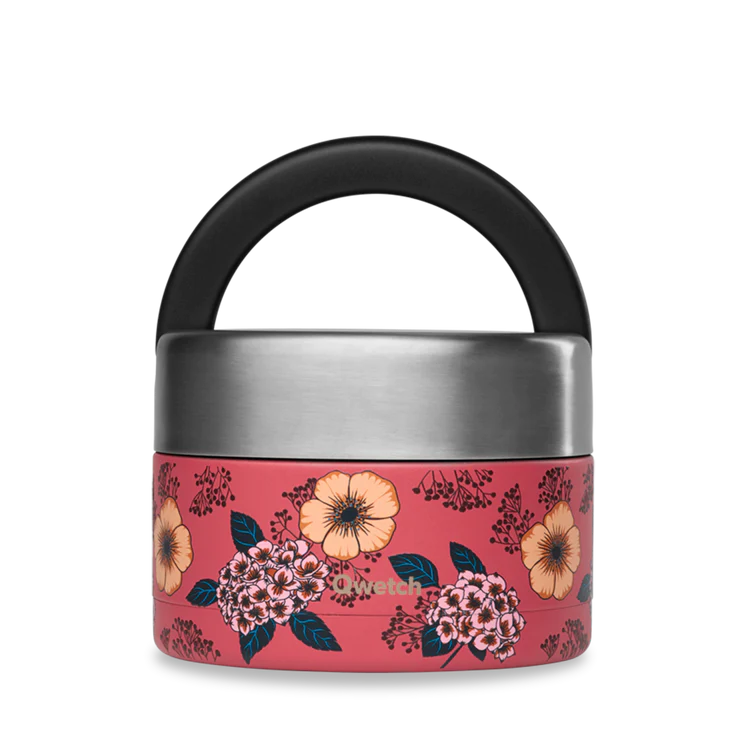 Qwetch Lunch en soep box isothermisch met handvat anemonen 650ml