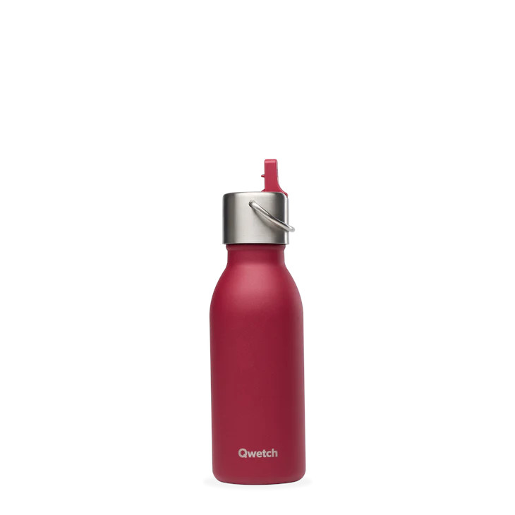 Qwetch Thermosfles inox kids mat granaat 350ml