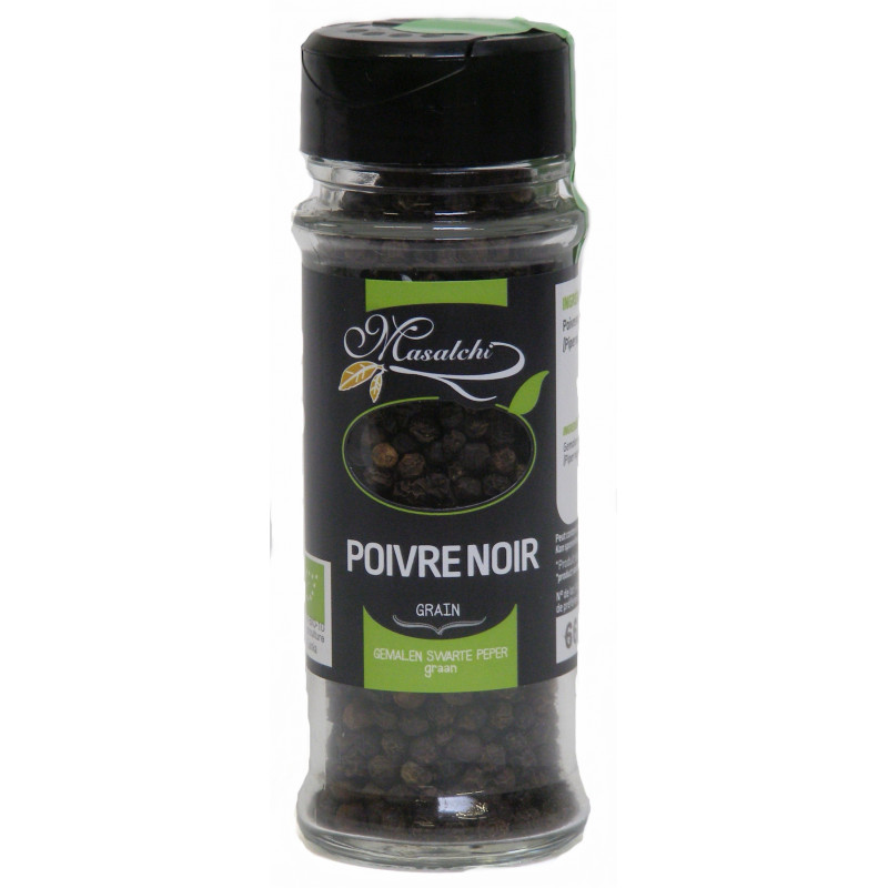 Masalchi Peperkorrels zwart bio 45g - 2295