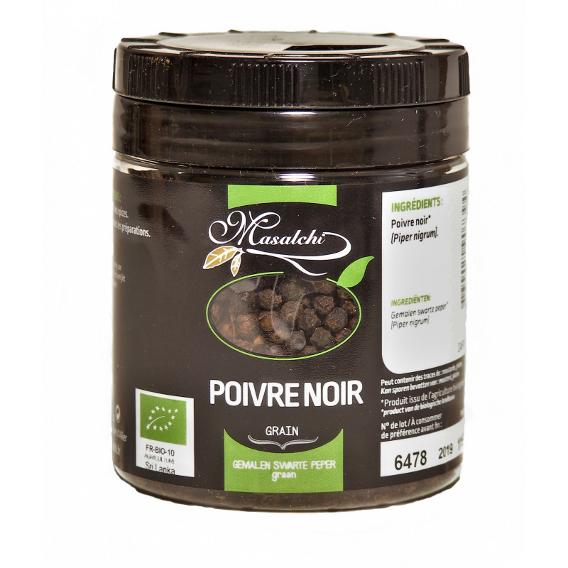 Masalchi Peperkorrels zwart bio 115g - 2296