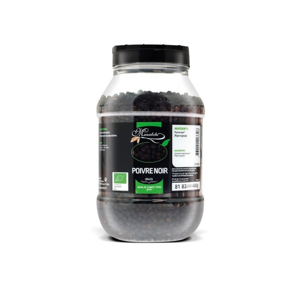 Masalchi Peperkorrels zwart bio 450g - 2297