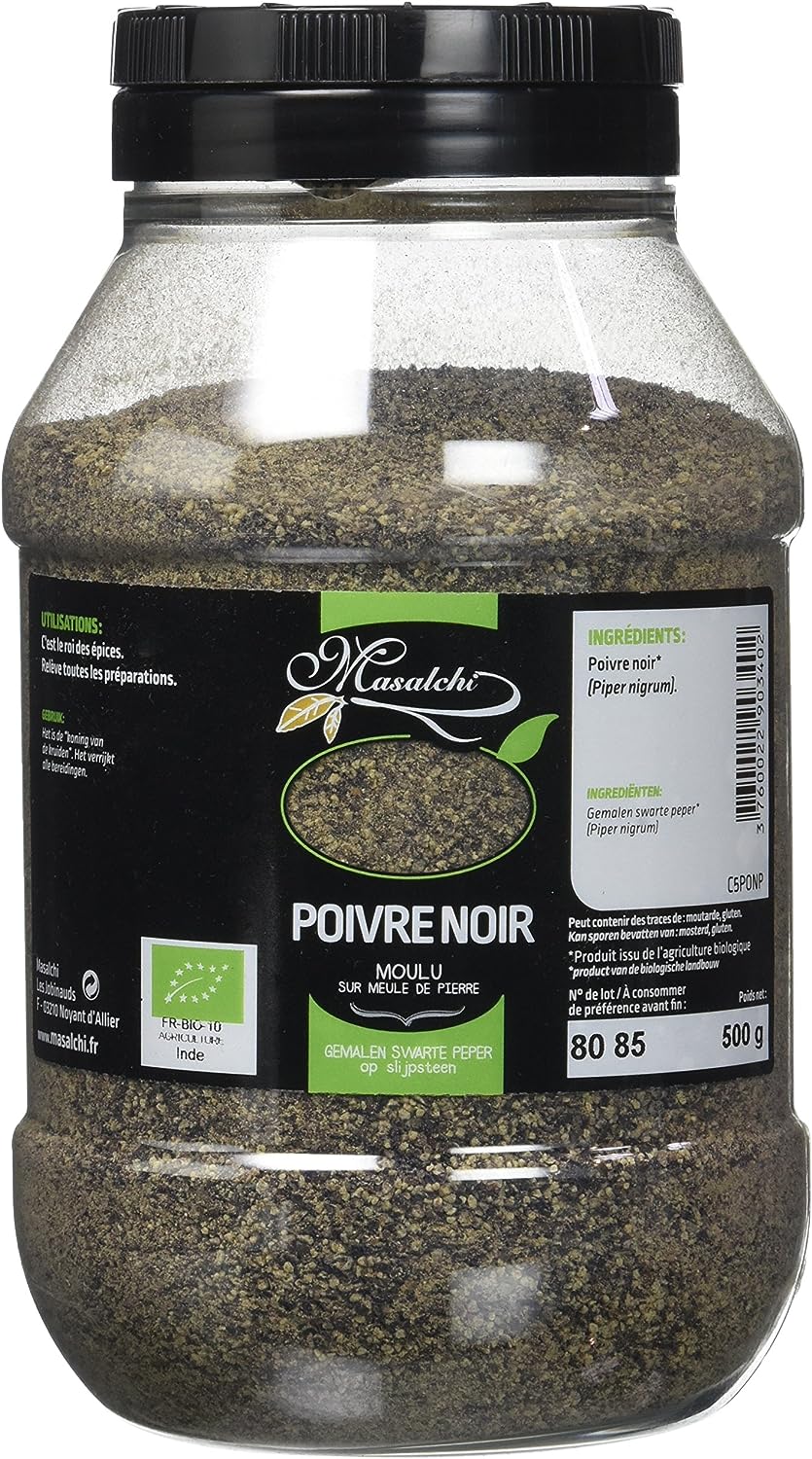 Masalchi Peper gemalen zwart bio 500g - 2300