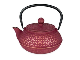 Aromandise Theepot Tsubaki rood goud 600ml - 8324