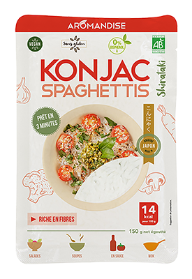 Aromandise Spaghetti van Konjac en rijst bio 150g - 8483