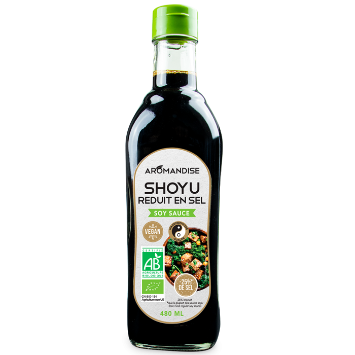 Aromandise Shoyu 25% minder zout bio 480ml - 8496