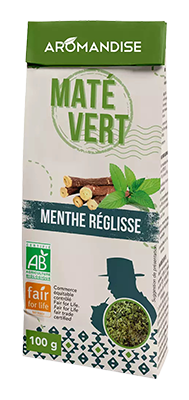 Aromandise Maté met munt zoethout bio 100g - THT 28/02/26