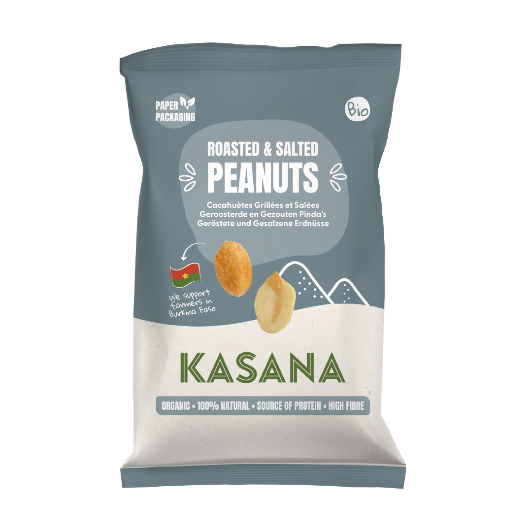 Kasana Pindanoten gegrild en gezouten bio 180g - 2781