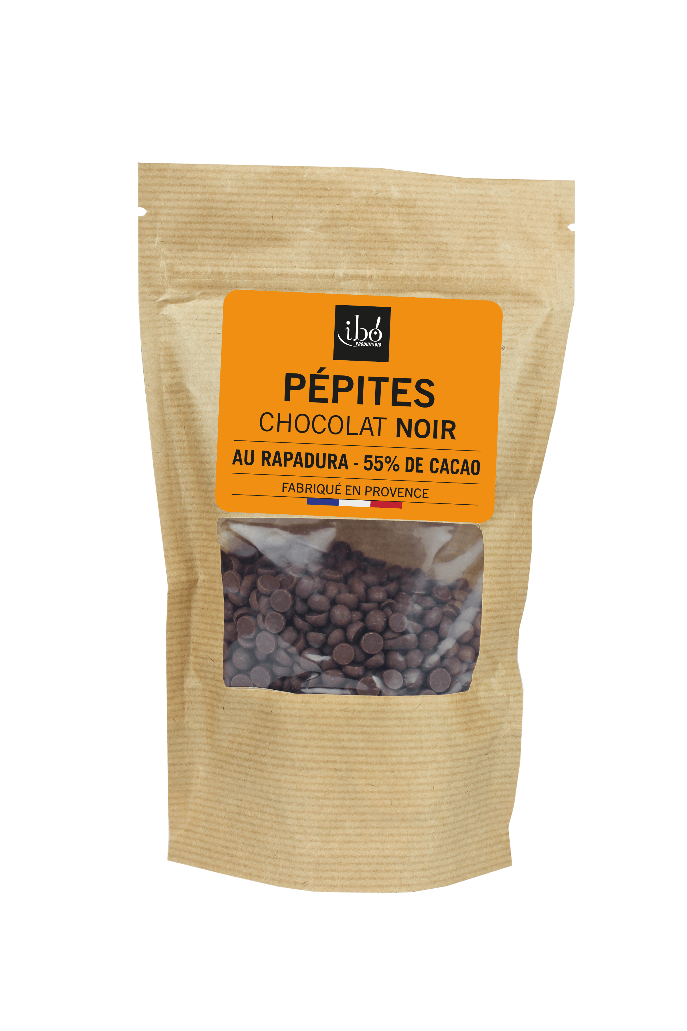 Ibo! Chocolade druppels puur bio 150g - 3930