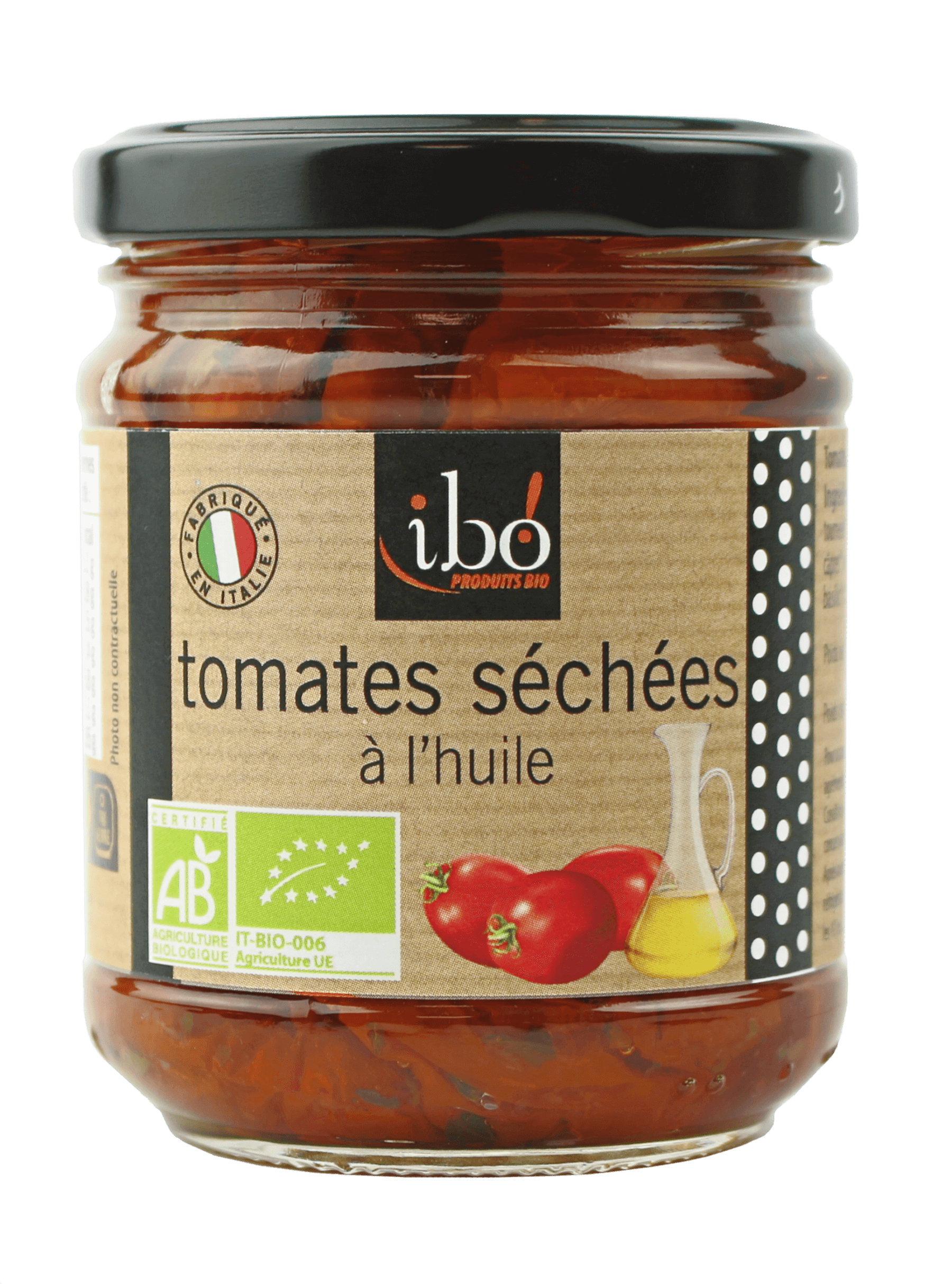 Ibo! Gedroogde tomaten in olie bio 190g - 3946