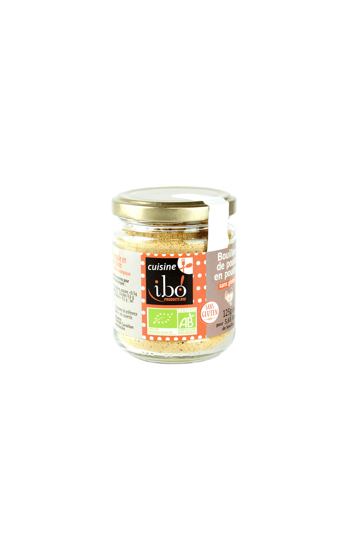 Ibo! Kipbouillon poeder groen bio 125g - 3954