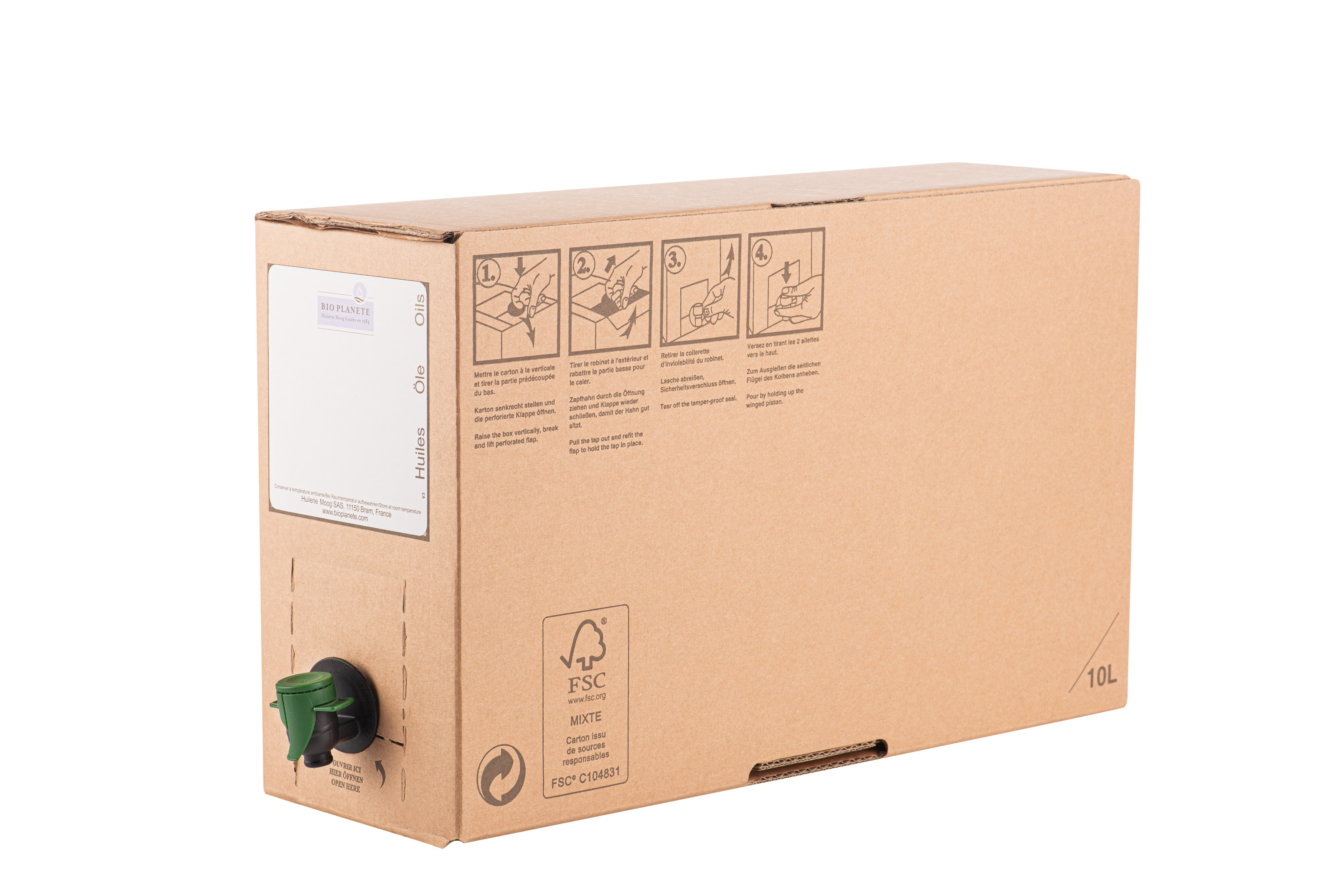 Bio Planète Koolzaadolie BIB bio 10L - 5534