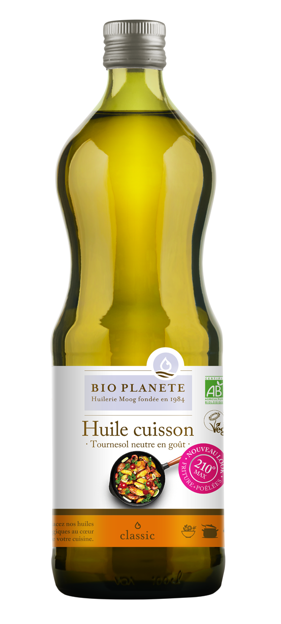 Bio Planète Zonnebloem Olie om te bakken en frituren bio 1L - 5546