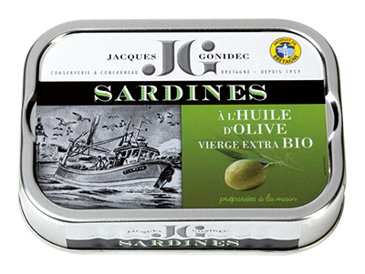 Jacques Gonidec Sardines met olijfolie 100g - 3008
