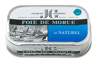 Jacques Gonidec Kabeljauwlever met citroen 120g - 3011