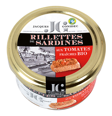 Jacques Gonidec Rilettes van sardines met tomaten 90g - 3027