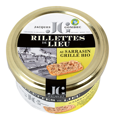 Jacques Gonidec Rilettes van koolvis met boekweit 90g - 3028