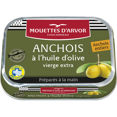 Mouettes d'Arvor Ansjovis in olijfolie 100g
