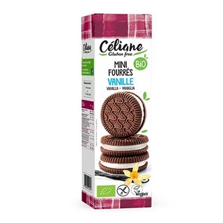 Céliane Koekjes mini gevuld met vanille bio & glutenvrij 125g - 1692