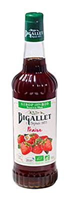 Bigallet Siroop aardbei bio 70cl - 5033
