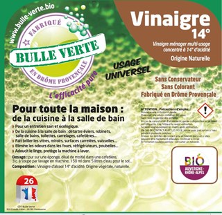 Bulle Verte productinformatie karton azijn 14° 20kg - 9353