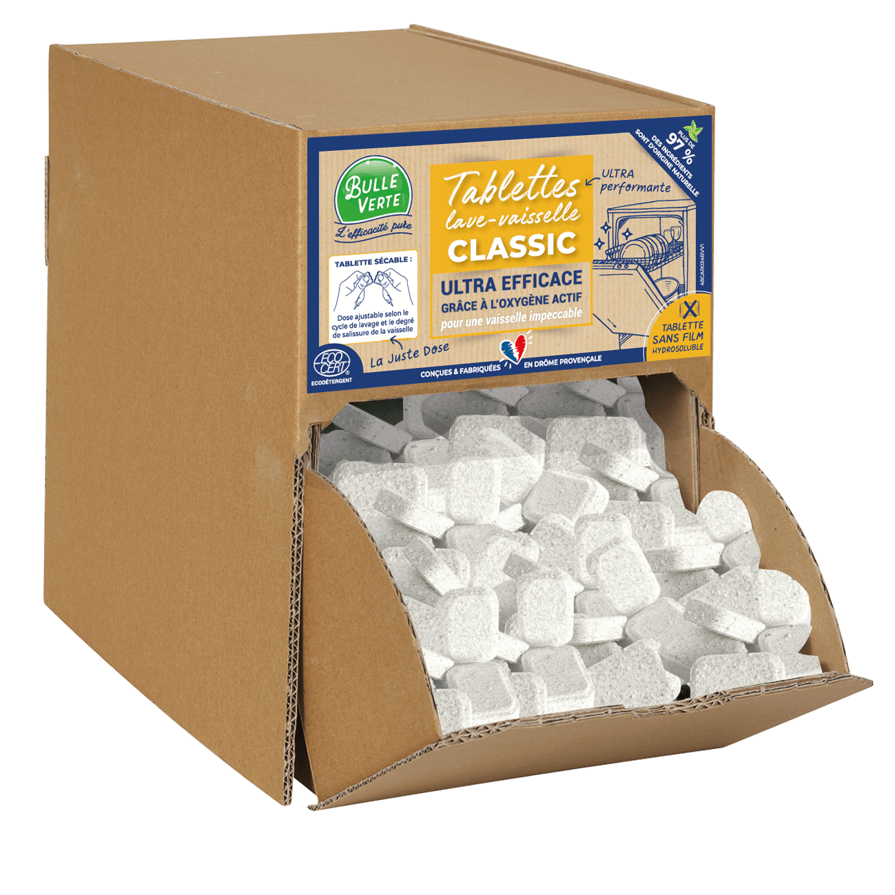 Bulle Verte Vaatwastabletten 500 stuks van 16g bulk - 5254