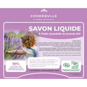 Cosmébulle productinformatie karton vloeibare zeep 20kg - 9344