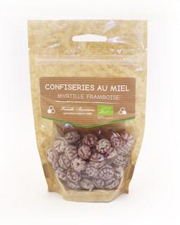 Perronneau Framboos bosbes snoepjes bio 120g - 6276