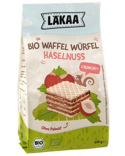 Läkaa Wafels met hazelnoten bio 125g - 4985