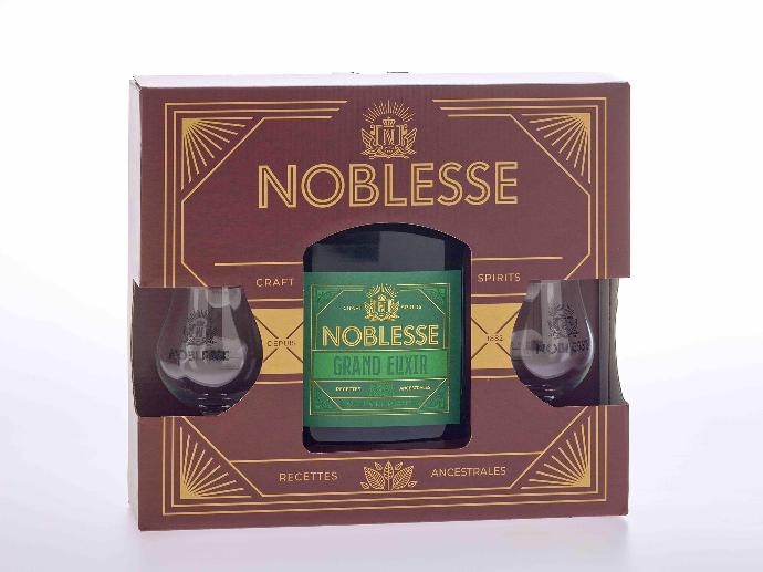 Noblesse Giftbox Limoncello bio 30° 70cl + 2 glazen