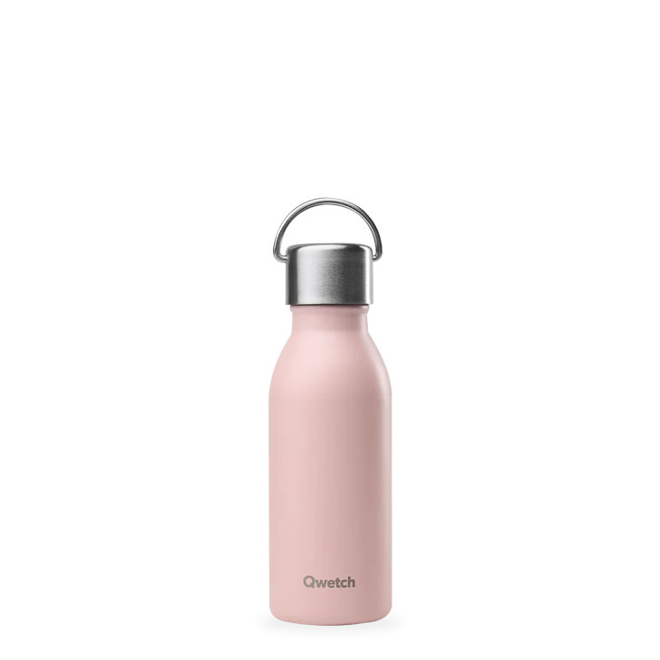Qwetch Thermosfles active mat pastel roze 350ml