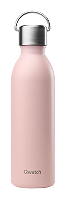Qwetch Thermosfles active mat pastel roze 600ml