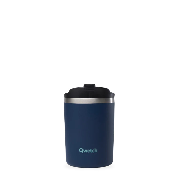 Qwetch Travel mug matt middernacht blauw 240ml