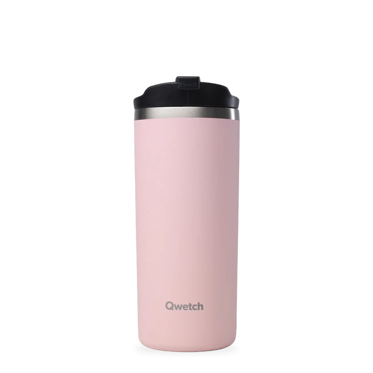 Qwetch Travel mug pastel roze 470ml