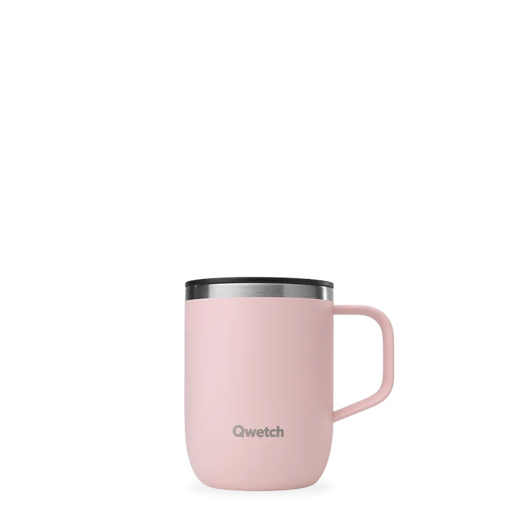 Qwetch Mok isothermisch inox pastel roze 350ml