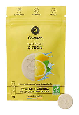 Qwetch Solid drinks Citroen bio 3pastilles