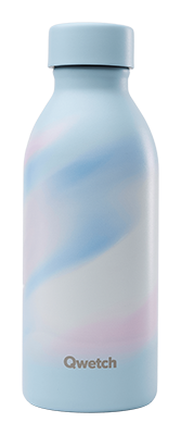 Qwetch Thermosfles icon aura pastel blauw 500ml